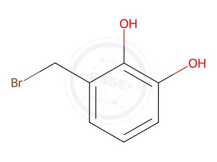 Chemical structure of 1,2-Benzenediol, 3-(bromomethyl)-(9CI)