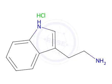 Chemical structure of Tryptamine Hydrochloride