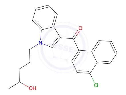 Chemical structure of JWH 398 N-(4-Hydroxypentyl) Metabolite