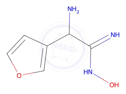 Chemical structure of 2-Amino-2-(furan-3-yl)-N-hydroxyacetimidamide