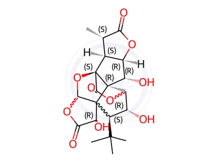 Chemical structure of Ginkgolide Impurity 7 (Ginkgolide M)