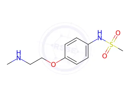 Chemical structure of N-(4-(2-(Methylamino)ethoxy)phenyl)methanesulfonamide