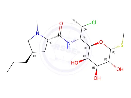 Chemical structure of Clindamycin Hydrochloride Hydrate