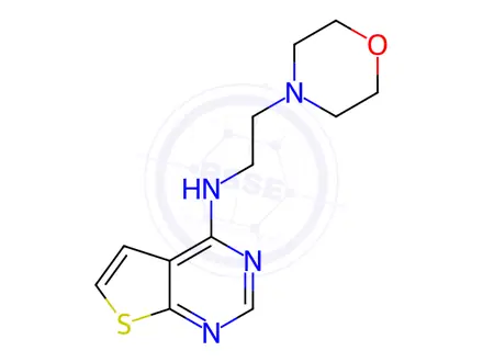 Chemical structure of n-(2-Morpholinoethyl)thieno[2,3-d]pyrimidin-4-amine