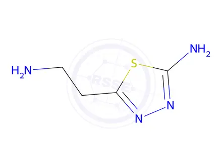 Chemical structure of 5-(2-Aminoethyl)-1,3,4-thiadiazol-2-amine dihydrochloride