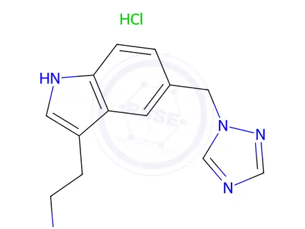 Chemical structure of Didemethyl Rizatriptan Hydrochloride