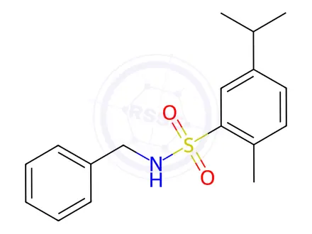 Chemical structure of N-Benzyl-5-isopropyl-2-methylbenzenesulfonamide