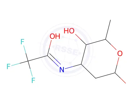 Chemical structure of 2,3,6-Trideoxy-3-[(trifluoroacetyl)amino]-L-lyxo-hexose