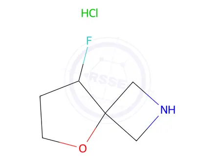 Chemical structure of 8-Fluoro-5-oxa-2-azaspiro[3.4]Octane hydrochloride