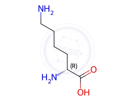 Chemical structure of D-Lysine dihydrochloride