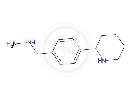Chemical structure of 2-(4-(Hydrazinylmethyl)phenyl)piperidine
