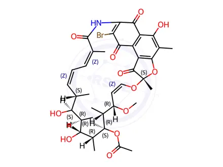 Chemical structure of 3-Bromorifamycin S