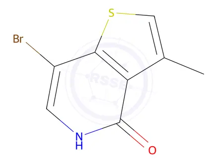 Chemical structure of 7-bromo-3-methylthieno[3,2-c]pyridin-4-ol