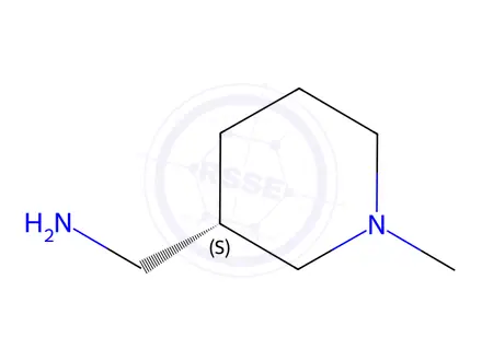 Chemical structure of (S)-1-Methyl-3-aminomethyl-piperidine dihydrochloride