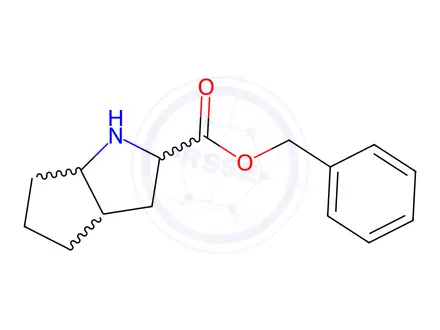 Chemical structure of Benzyl octahydrocyclopenta[b]pyrrole-2-carboxylate