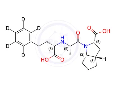 Chemical structure of Ramipril EP Impurity E-d5 (Ramiprilat-d5)
