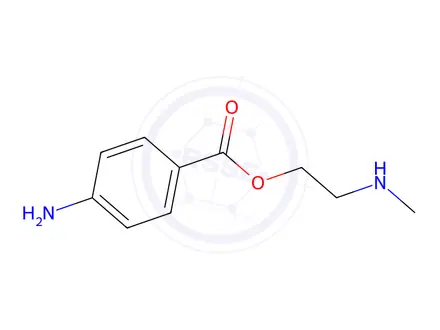 Chemical structure of 2-(methylamino)ethyl 4-aminobenzoate