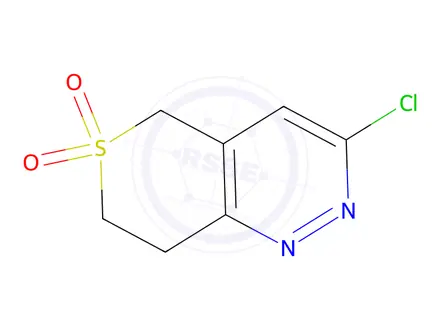 Chemical structure of 3-chloro-5h,7h,8h-6lambda6-thiopyrano[4,3-c]pyridazine-6,6-dione