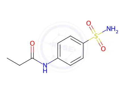 Chemical structure of n-(4-Sulfamoylphenyl)propanamide