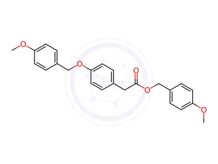 Chemical structure of 4-methoxybenzyl 2-(4-((4-methoxybenzyl)oxy)phenyl)acetate