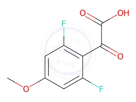 Chemical structure of 2-(2,6-Difluoro-4-methoxyphenyl)-2-oxoacetic Acid