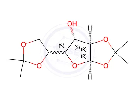Chemical structure of Diacetone-D-Glucose