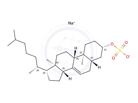 Chemical structure of Cholesterol Impurity 7(Sodium salt)