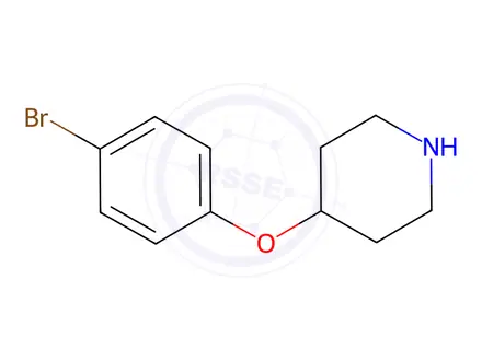 Chemical structure of 4-(4-Bromophenoxy)piperidine