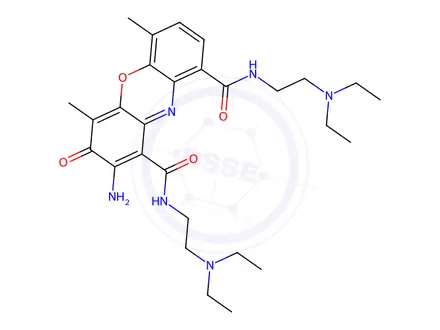 Chemical structure of actinomine
