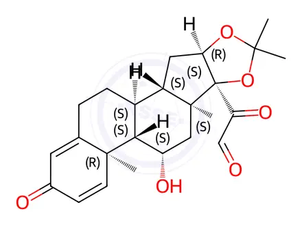 Chemical structure of Budesonide Impurity 196
