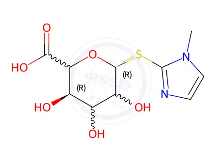 Chemical structure of Methimazole Thio-Beta-D-glucuronide