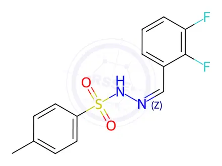 Chemical structure of N'-(2,3-difluorobenzylidene)-4-methylbenzenesulfonohydrazide