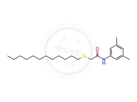 Chemical structure of N-(3,5-Dimethylphenyl)-2-(dodecylsulfanyl)acetamide
