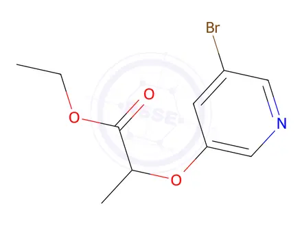 Chemical structure of Ethyl 2-((5-bromopyridin-3-yl)oxy)propanoate
