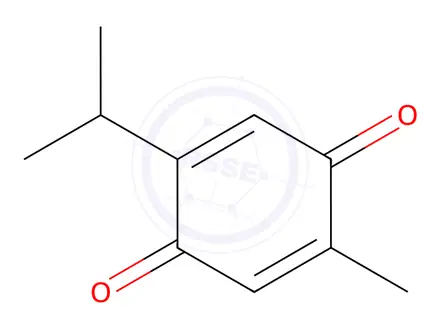 Chemical structure of Thymoquinone