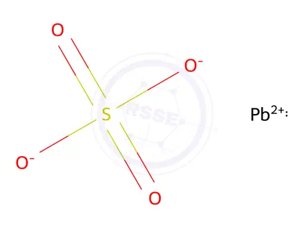 Chemical structure of Lead sulfate with >3% free acid [UN1794] [Corrosive]