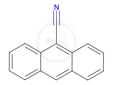 Chemical structure of 9-Anthracenecarbonitrile