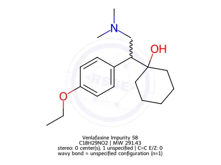Chemical structure of Venlafaxine Impurity 118