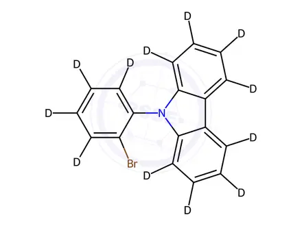 Chemical structure of 9-(2-Bromophenyl)-9H-Carbazole-d12