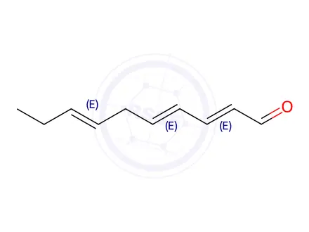 Chemical structure of 2,4,7-Decatrienal