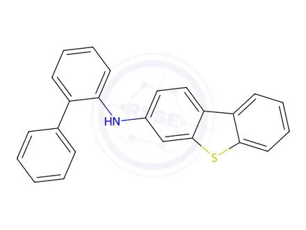 Chemical structure of 3-Dibenzothiophenamine, N-[1,1'-biphenyl]-2-yl-