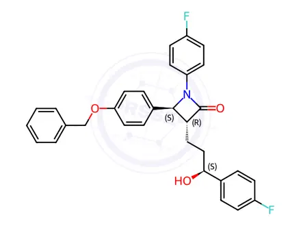 Chemical structure of 4’-O-Benzyloxy Ezetimibe