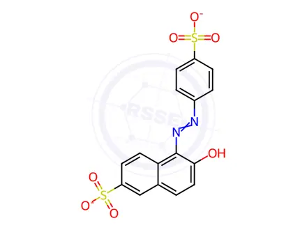 Chemical structure of Food yellow 3