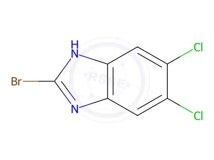 Chemical structure of 2-Bromo-5,6-dichloro-1H-benzo[d]imidazole