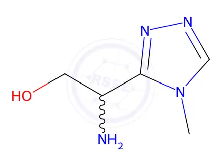 Chemical structure of 2-amino-2-(4-methyl-4H-1,2,4-triazol-3-yl)ethan-1-ol dihydrochloride
