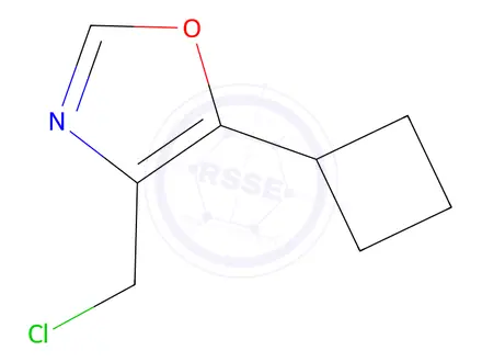 Chemical structure of 4-(Chloromethyl)-5-cyclobutyl-1,3-oxazole