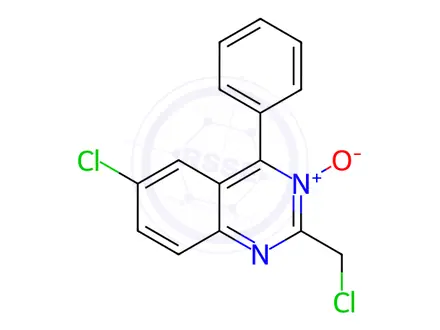 Chemical structure of Chlordiazepoxide Impurity 2 (Chlordiazepoxide EP Impurity B)