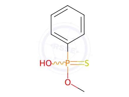 Chemical structure of PHENYL-PHOSPHONOTHIOIC ACID METHYL ESTER