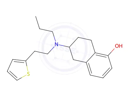 Chemical structure of 6-(Propyl(2-(thiophen-2-yl)ethyl)amino)-5,6,7,8-tetrahydronaphthalen-1-ol