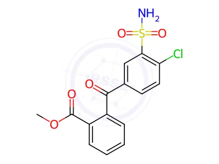 Chemical structure of Chlorthalidone Acid Methyl Ester Impurity